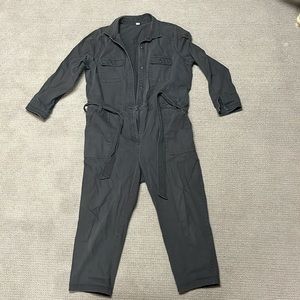 Old Navy Canvas Jumpsuit. XL. Grey black.